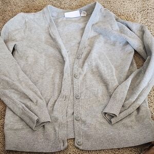 Gray Button-Up Cardigan